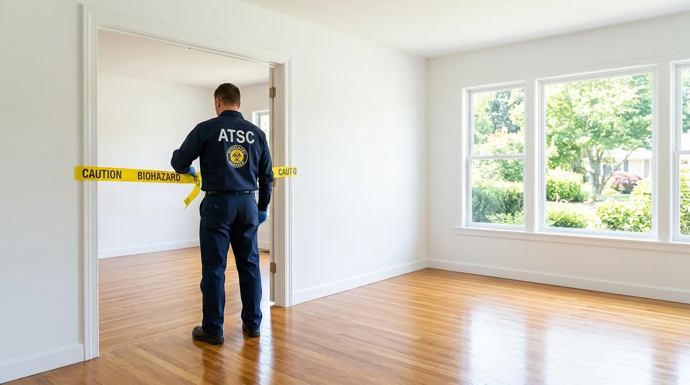 Certified biohazard cleanup crew performing Decomposition Cleanup in Wahneta